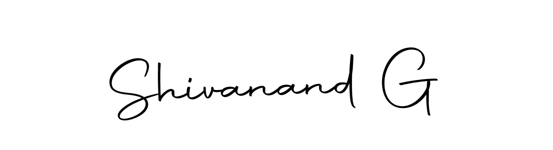 Design your own signature with our free online signature maker. With this signature software, you can create a handwritten (Autography-DOLnW) signature for name Shivanand G. Shivanand G signature style 10 images and pictures png