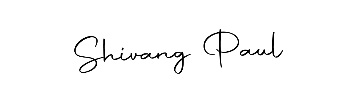 You can use this online signature creator to create a handwritten signature for the name Shivang Paul. This is the best online autograph maker. Shivang Paul signature style 10 images and pictures png