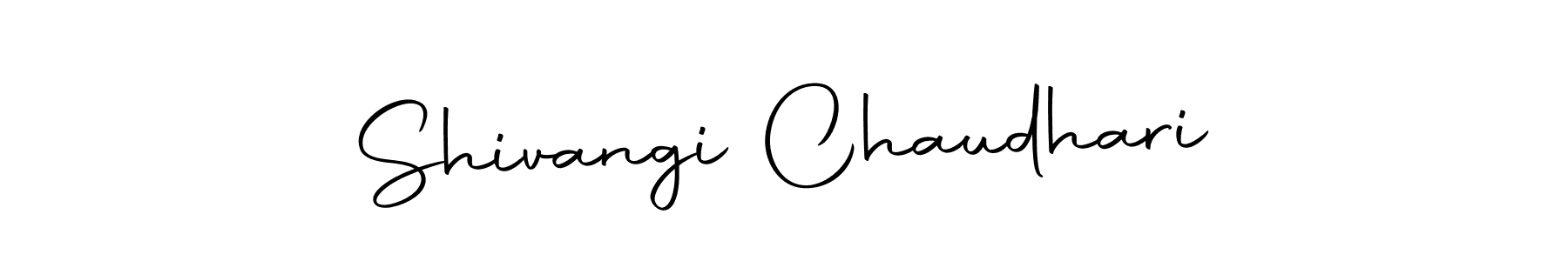 Use a signature maker to create a handwritten signature online. With this signature software, you can design (Autography-DOLnW) your own signature for name Shivangi Chaudhari. Shivangi Chaudhari signature style 10 images and pictures png