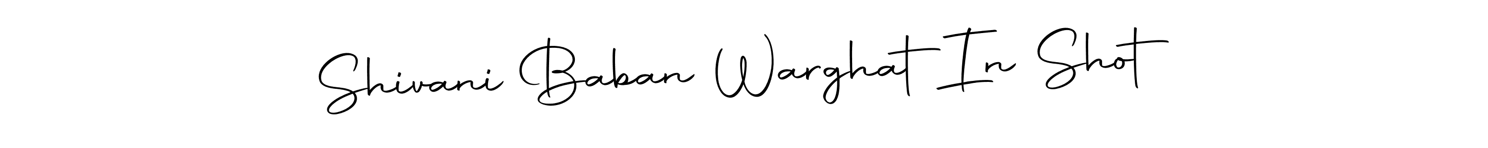 You can use this online signature creator to create a handwritten signature for the name Shivani Baban Warghat  In Shot. This is the best online autograph maker. Shivani Baban Warghat  In Shot signature style 10 images and pictures png