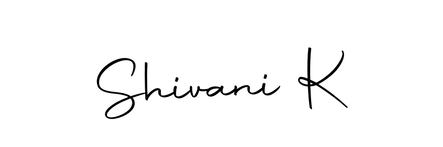 It looks lik you need a new signature style for name Shivani K. Design unique handwritten (Autography-DOLnW) signature with our free signature maker in just a few clicks. Shivani K signature style 10 images and pictures png