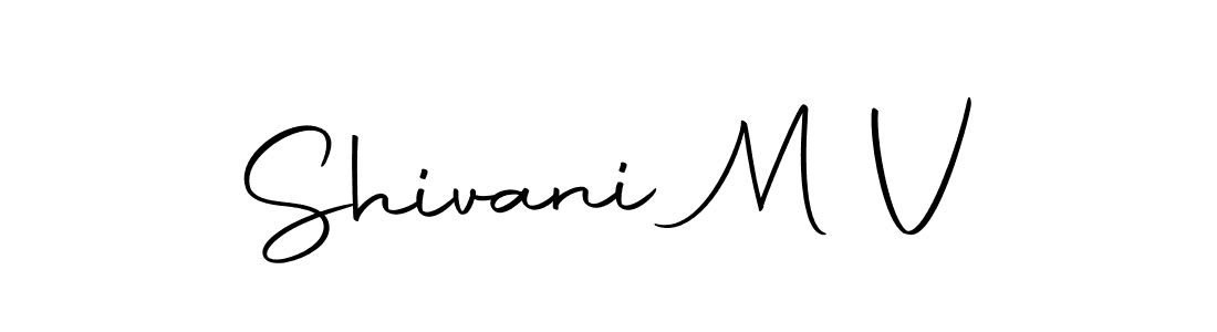 Make a beautiful signature design for name Shivani M V. Use this online signature maker to create a handwritten signature for free. Shivani M V signature style 10 images and pictures png