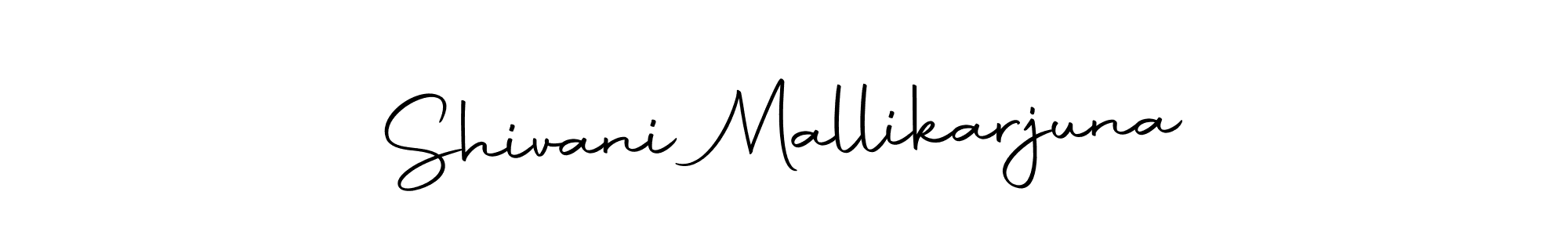 Create a beautiful signature design for name Shivani Mallikarjuna. With this signature (Autography-DOLnW) fonts, you can make a handwritten signature for free. Shivani Mallikarjuna signature style 10 images and pictures png