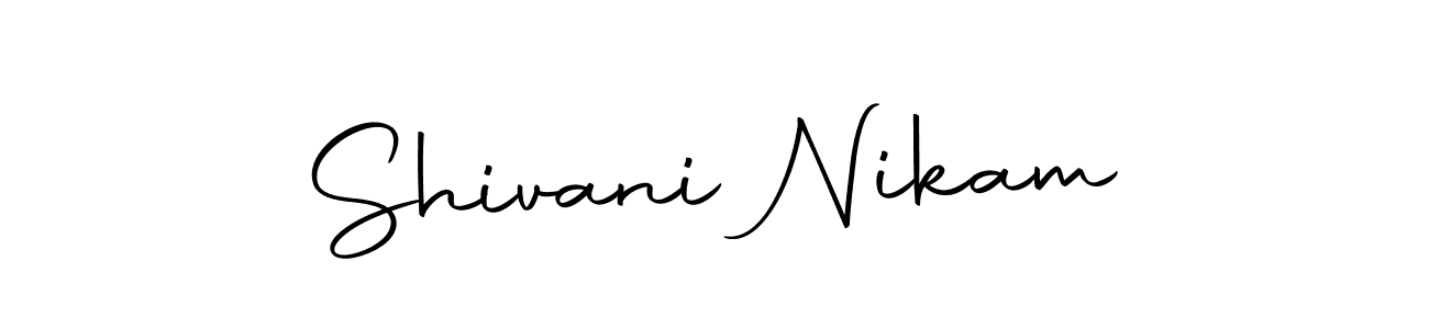 Also we have Shivani Nikam name is the best signature style. Create professional handwritten signature collection using Autography-DOLnW autograph style. Shivani Nikam signature style 10 images and pictures png