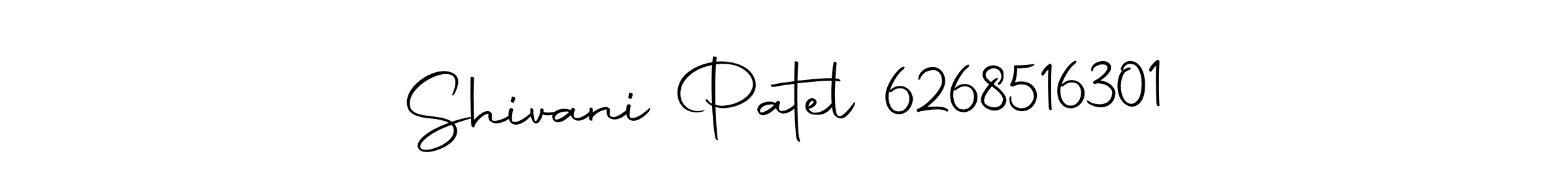 Similarly Autography-DOLnW is the best handwritten signature design. Signature creator online .You can use it as an online autograph creator for name Shivani Patel 6268516301. Shivani Patel 6268516301 signature style 10 images and pictures png