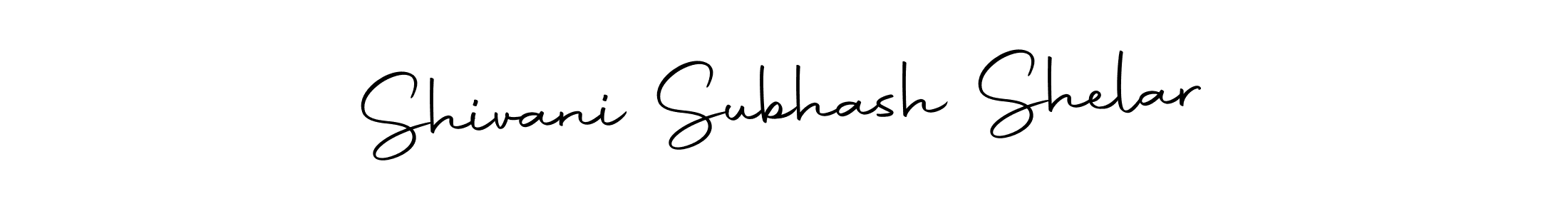 Create a beautiful signature design for name Shivani Subhash Shelar. With this signature (Autography-DOLnW) fonts, you can make a handwritten signature for free. Shivani Subhash Shelar signature style 10 images and pictures png