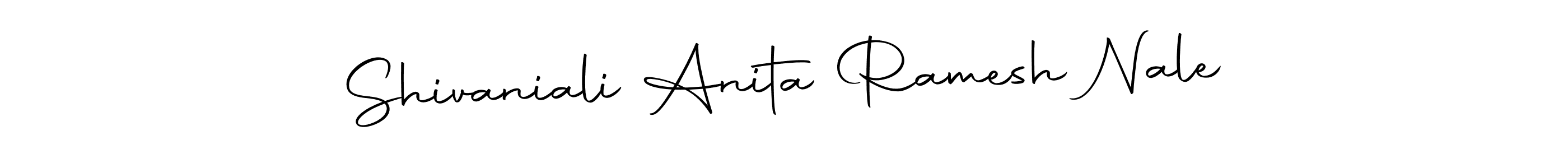 Create a beautiful signature design for name Shivaniali Anita Ramesh Nale. With this signature (Autography-DOLnW) fonts, you can make a handwritten signature for free. Shivaniali Anita Ramesh Nale signature style 10 images and pictures png