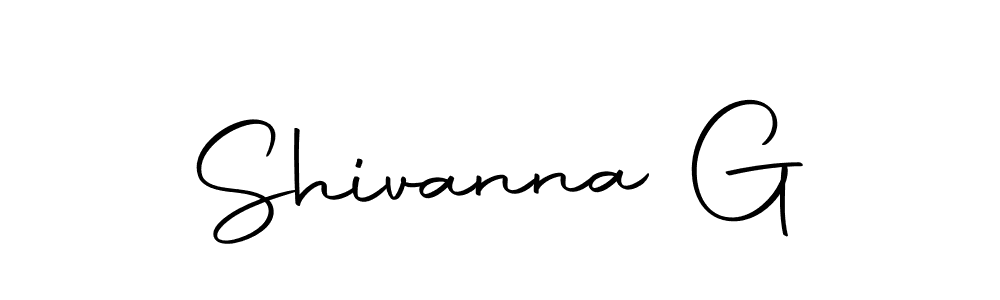 Design your own signature with our free online signature maker. With this signature software, you can create a handwritten (Autography-DOLnW) signature for name Shivanna G. Shivanna G signature style 10 images and pictures png