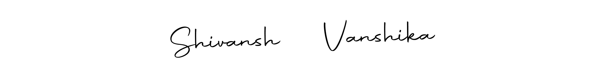 Create a beautiful signature design for name Shivansh ❤️ Vanshika. With this signature (Autography-DOLnW) fonts, you can make a handwritten signature for free. Shivansh ❤️ Vanshika signature style 10 images and pictures png