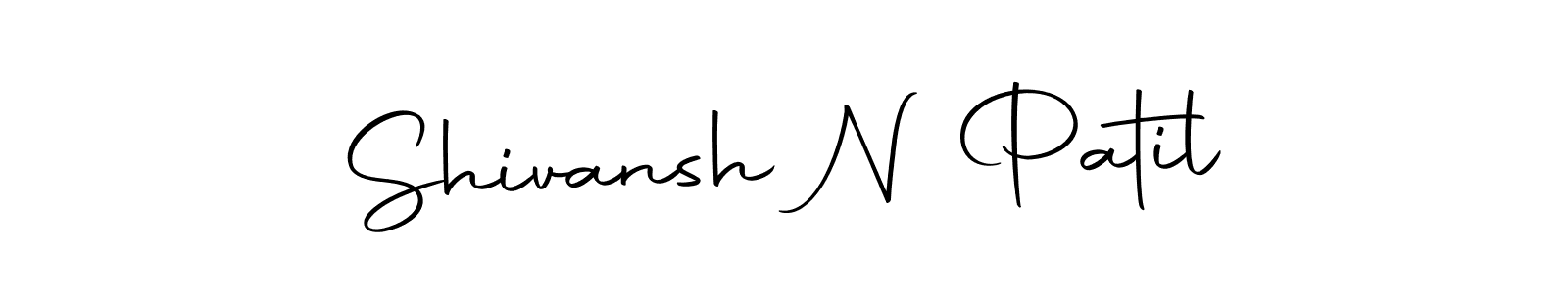 You should practise on your own different ways (Autography-DOLnW) to write your name (Shivansh N Patil) in signature. don't let someone else do it for you. Shivansh N Patil signature style 10 images and pictures png