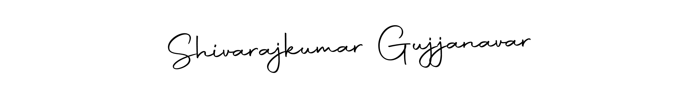 How to make Shivarajkumar Gujjanavar name signature. Use Autography-DOLnW style for creating short signs online. This is the latest handwritten sign. Shivarajkumar Gujjanavar signature style 10 images and pictures png