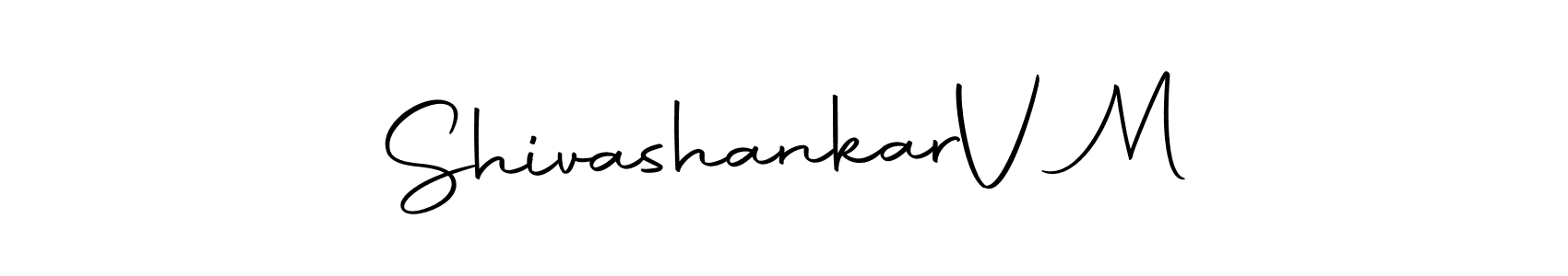 The best way (Autography-DOLnW) to make a short signature is to pick only two or three words in your name. The name Shivashankar  V M include a total of six letters. For converting this name. Shivashankar  V M signature style 10 images and pictures png