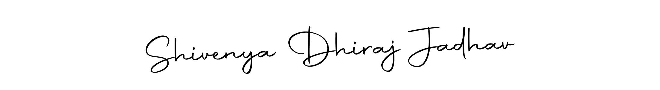 Make a beautiful signature design for name Shivenya Dhiraj Jadhav. Use this online signature maker to create a handwritten signature for free. Shivenya Dhiraj Jadhav signature style 10 images and pictures png