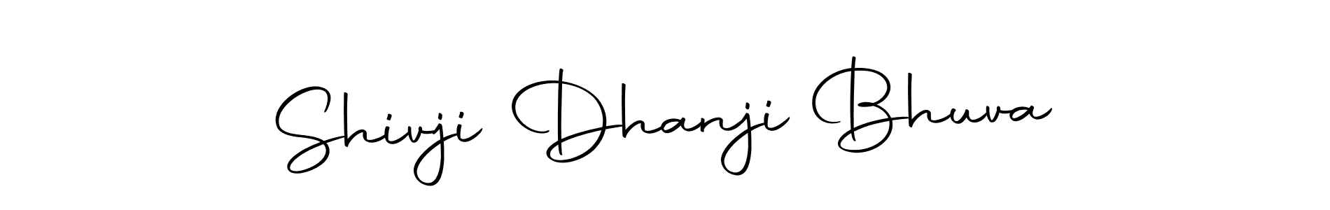 How to make Shivji Dhanji Bhuva name signature. Use Autography-DOLnW style for creating short signs online. This is the latest handwritten sign. Shivji Dhanji Bhuva signature style 10 images and pictures png