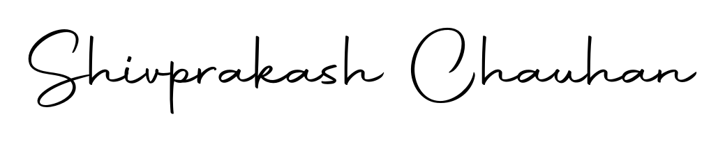 A sleek calligraphic signature for name Shivprakash Chauhan utilizing Autography-DOLnW styling. Great for adding personal signatures to photos and art. Shivprakash Chauhan signature style 10 images and pictures png
