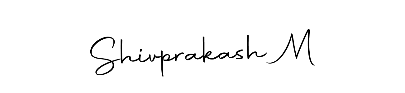 Use a signature maker to create a handwritten signature online. With this signature software, you can design (Autography-DOLnW) your own signature for name Shivprakash M. Shivprakash M signature style 10 images and pictures png