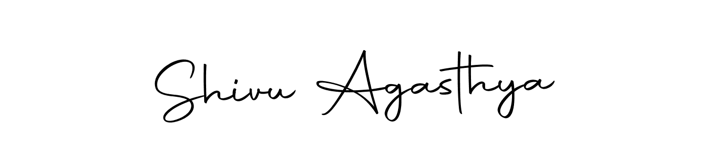 Make a beautiful signature design for name Shivu Agasthya. Use this online signature maker to create a handwritten signature for free. Shivu Agasthya signature style 10 images and pictures png