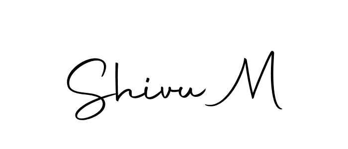 Shivu M stylish signature style. Best Handwritten Sign (Autography-DOLnW) for my name. Handwritten Signature Collection Ideas for my name Shivu M. Shivu M signature style 10 images and pictures png