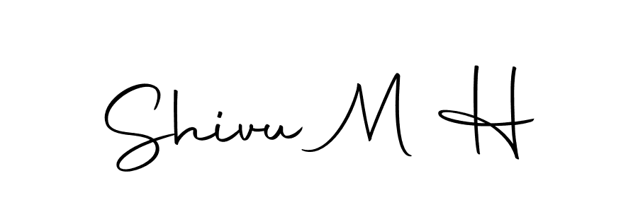 if you are searching for the best signature style for your name Shivu M H. so please give up your signature search. here we have designed multiple signature styles  using Autography-DOLnW. Shivu M H signature style 10 images and pictures png