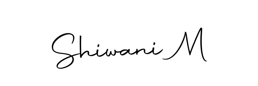 Design your own signature with our free online signature maker. With this signature software, you can create a handwritten (Autography-DOLnW) signature for name Shiwani M. Shiwani M signature style 10 images and pictures png
