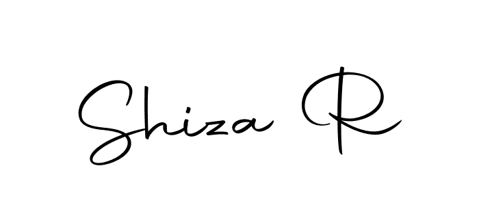 How to make Shiza R signature? Autography-DOLnW is a professional autograph style. Create handwritten signature for Shiza R name. Shiza R signature style 10 images and pictures png