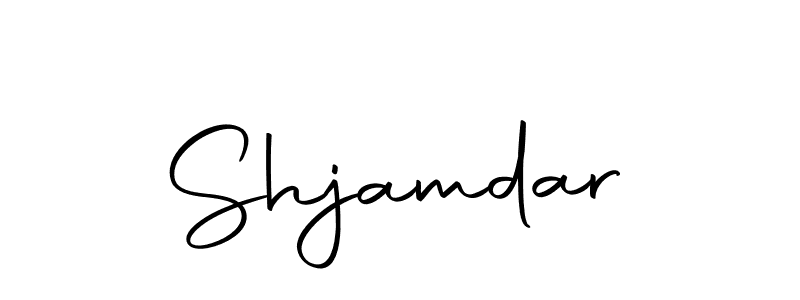 Create a beautiful signature design for name Shjamdar. With this signature (Autography-DOLnW) fonts, you can make a handwritten signature for free. Shjamdar signature style 10 images and pictures png