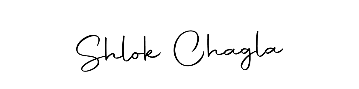 Design your own signature with our free online signature maker. With this signature software, you can create a handwritten (Autography-DOLnW) signature for name Shlok Chagla. Shlok Chagla signature style 10 images and pictures png