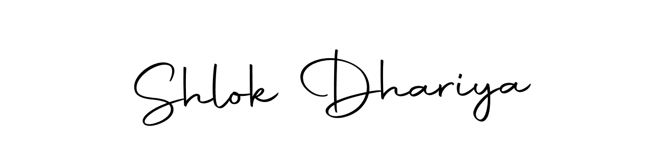 The best way (Autography-DOLnW) to make a short signature is to pick only two or three words in your name. The name Shlok Dhariya include a total of six letters. For converting this name. Shlok Dhariya signature style 10 images and pictures png