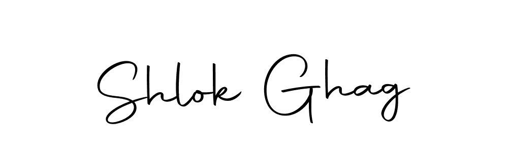 Also we have Shlok Ghag name is the best signature style. Create professional handwritten signature collection using Autography-DOLnW autograph style. Shlok Ghag signature style 10 images and pictures png