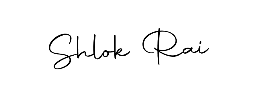 Shlok Rai stylish signature style. Best Handwritten Sign (Autography-DOLnW) for my name. Handwritten Signature Collection Ideas for my name Shlok Rai. Shlok Rai signature style 10 images and pictures png