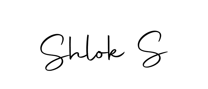 You can use this online signature creator to create a handwritten signature for the name Shlok S. This is the best online autograph maker. Shlok S signature style 10 images and pictures png