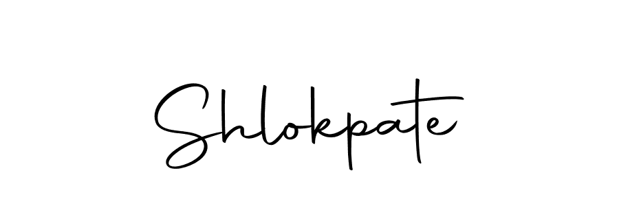 Make a beautiful signature design for name Shlokpate. With this signature (Autography-DOLnW) style, you can create a handwritten signature for free. Shlokpate signature style 10 images and pictures png