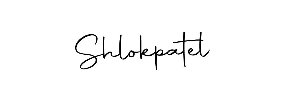 Use a signature maker to create a handwritten signature online. With this signature software, you can design (Autography-DOLnW) your own signature for name Shlokpatel. Shlokpatel signature style 10 images and pictures png