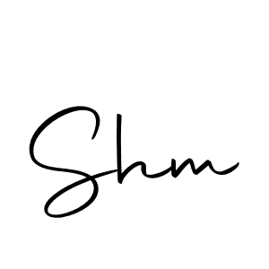 You should practise on your own different ways (Autography-DOLnW) to write your name (Shm) in signature. don't let someone else do it for you. Shm signature style 10 images and pictures png