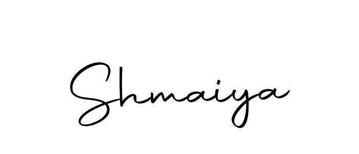 Use a signature maker to create a handwritten signature online. With this signature software, you can design (Autography-DOLnW) your own signature for name Shmaiya. Shmaiya signature style 10 images and pictures png