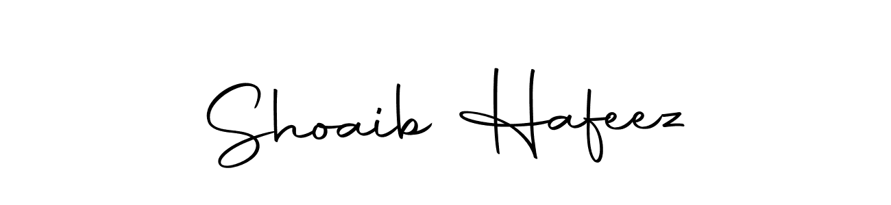 How to make Shoaib Hafeez name signature. Use Autography-DOLnW style for creating short signs online. This is the latest handwritten sign. Shoaib Hafeez signature style 10 images and pictures png