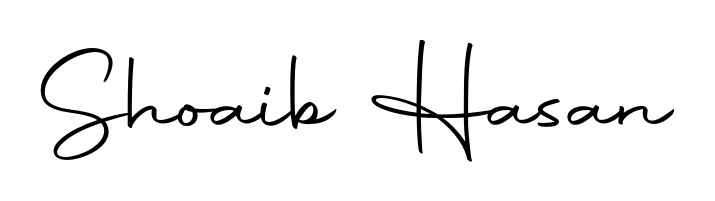 Personalize your online presence with Shoaib Hasan signature rendered in elegant Autography-DOLnW font. Great for website footers and blogs. Shoaib Hasan signature style 10 images and pictures png