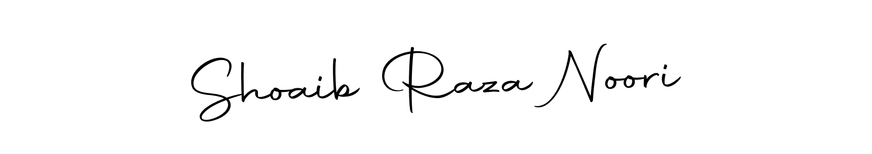 How to make Shoaib Raza Noori name signature. Use Autography-DOLnW style for creating short signs online. This is the latest handwritten sign. Shoaib Raza Noori signature style 10 images and pictures png