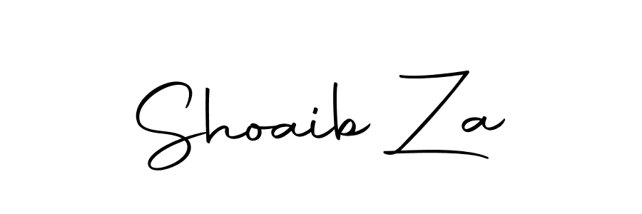 Design your own signature with our free online signature maker. With this signature software, you can create a handwritten (Autography-DOLnW) signature for name Shoaib Za. Shoaib Za signature style 10 images and pictures png