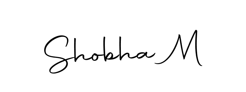 Create a beautiful signature design for name Shobha M. With this signature (Autography-DOLnW) fonts, you can make a handwritten signature for free. Shobha M signature style 10 images and pictures png