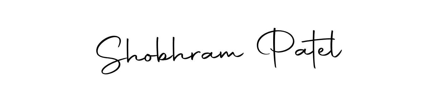 You should practise on your own different ways (Autography-DOLnW) to write your name (Shobhram Patel) in signature. don't let someone else do it for you. Shobhram Patel signature style 10 images and pictures png