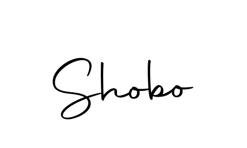 Design your own signature with our free online signature maker. With this signature software, you can create a handwritten (Autography-DOLnW) signature for name Shobo. Shobo signature style 10 images and pictures png