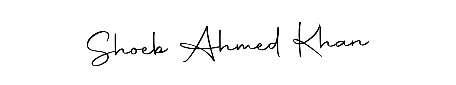 Make a short Shoeb Ahmed Khan signature style. Manage your documents anywhere anytime using Autography-DOLnW. Create and add eSignatures, submit forms, share and send files easily. Shoeb Ahmed Khan signature style 10 images and pictures png