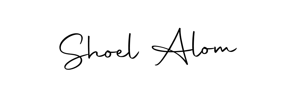 You should practise on your own different ways (Autography-DOLnW) to write your name (Shoel Alom) in signature. don't let someone else do it for you. Shoel Alom signature style 10 images and pictures png