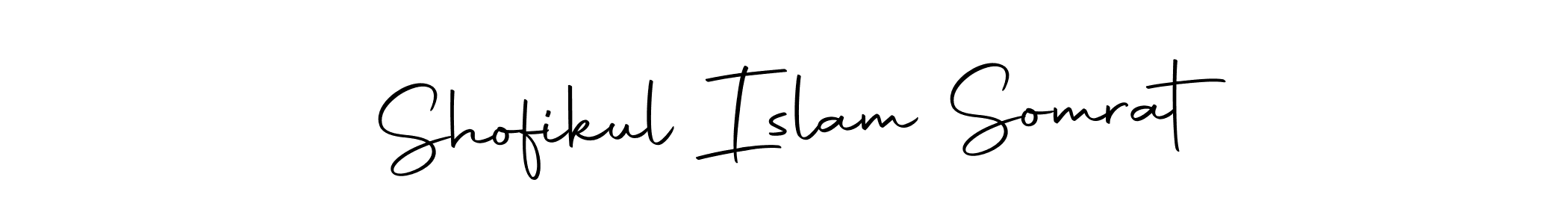 Also we have Shofikul Islam Somrat name is the best signature style. Create professional handwritten signature collection using Autography-DOLnW autograph style. Shofikul Islam Somrat signature style 10 images and pictures png