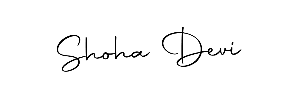 How to make Shoha Devi name signature. Use Autography-DOLnW style for creating short signs online. This is the latest handwritten sign. Shoha Devi signature style 10 images and pictures png
