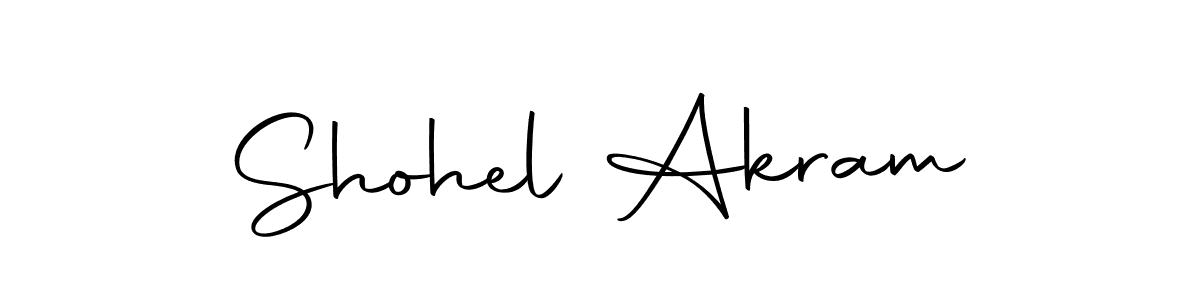 Similarly Autography-DOLnW is the best handwritten signature design. Signature creator online .You can use it as an online autograph creator for name Shohel Akram. Shohel Akram signature style 10 images and pictures png
