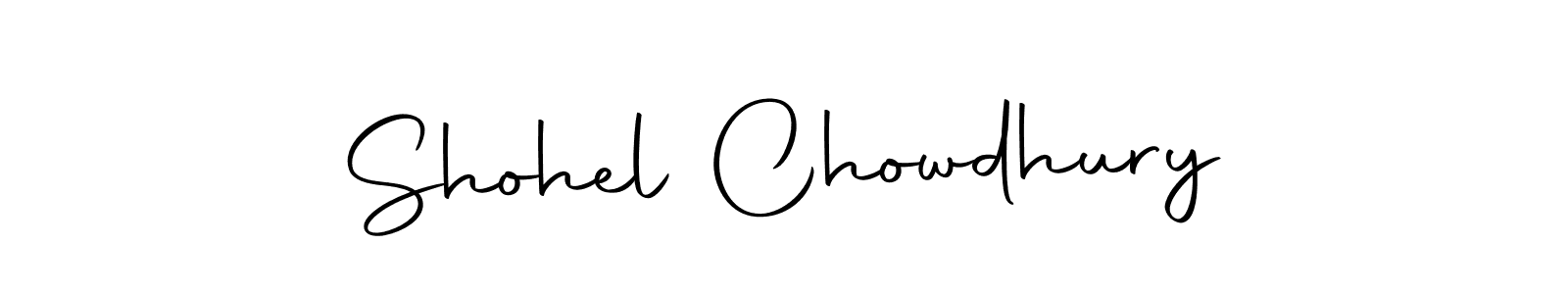 Create a beautiful signature design for name Shohel Chowdhury. With this signature (Autography-DOLnW) fonts, you can make a handwritten signature for free. Shohel Chowdhury signature style 10 images and pictures png