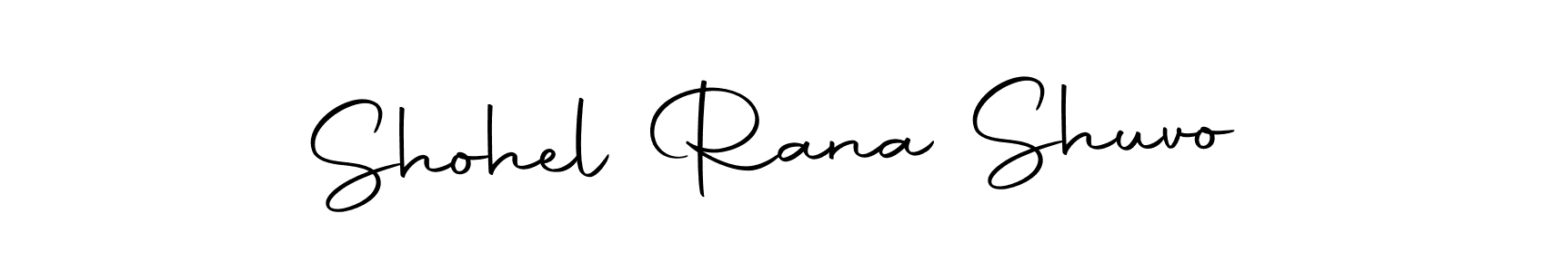 Design your own signature with our free online signature maker. With this signature software, you can create a handwritten (Autography-DOLnW) signature for name Shohel Rana Shuvo. Shohel Rana Shuvo signature style 10 images and pictures png