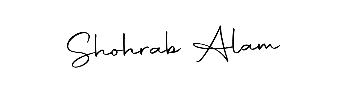Make a beautiful signature design for name Shohrab Alam. Use this online signature maker to create a handwritten signature for free. Shohrab Alam signature style 10 images and pictures png